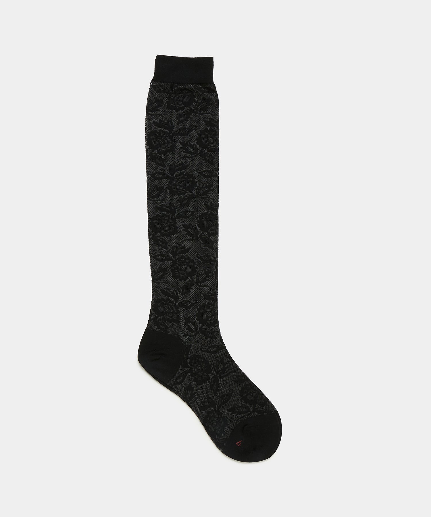 BABACO - LACE KNEE HIGH SOCKS - BLACK