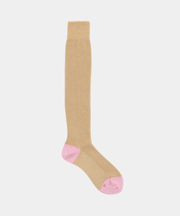 BABACO - LUREX FINE RIBBED KNEE HIGHS