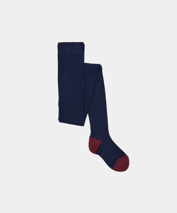 BABACO - RIBBED TIGHTS - NAVY