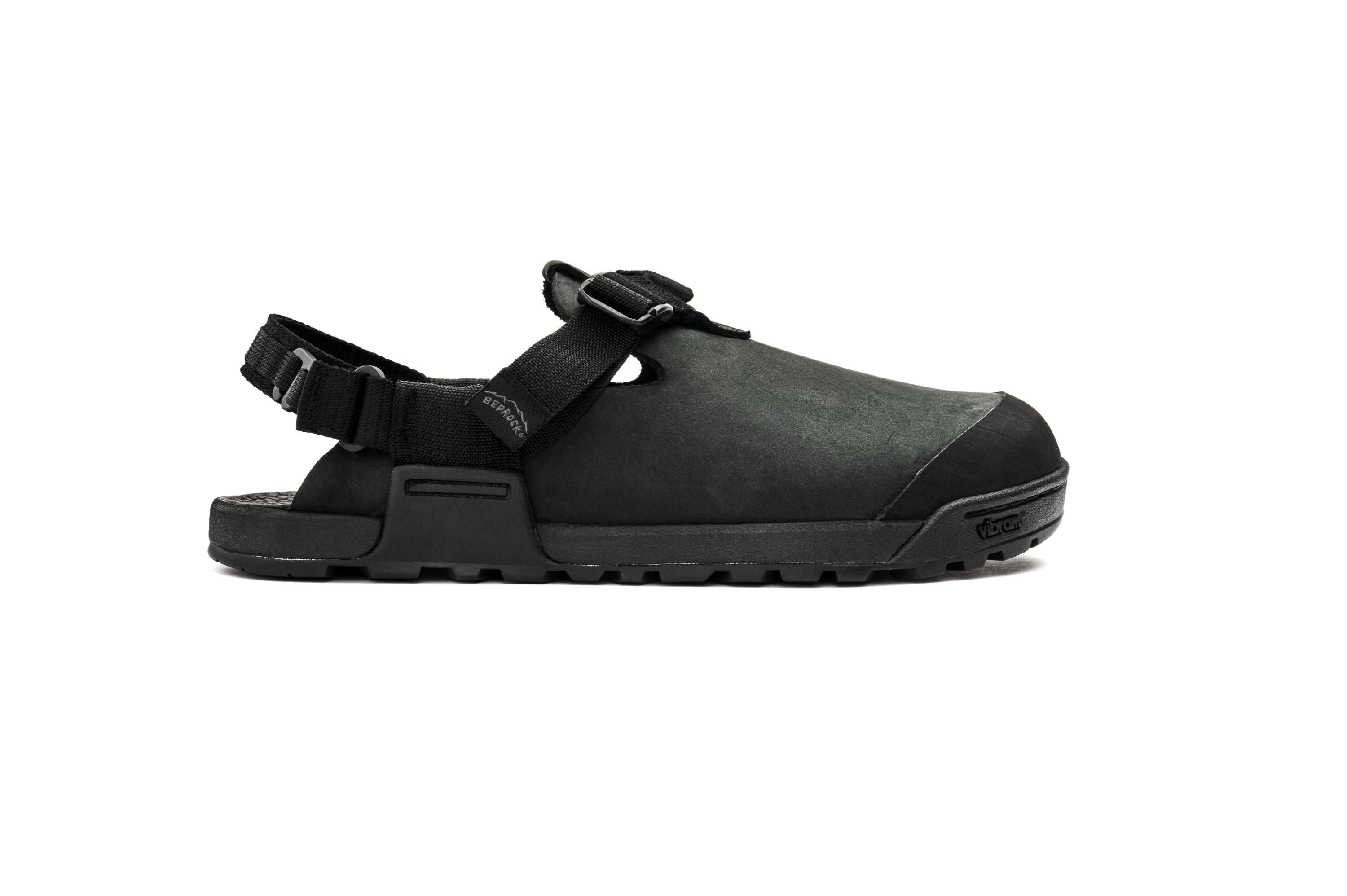 Mountain Clog - Nubuck Leather - Obsidian Dark Grey