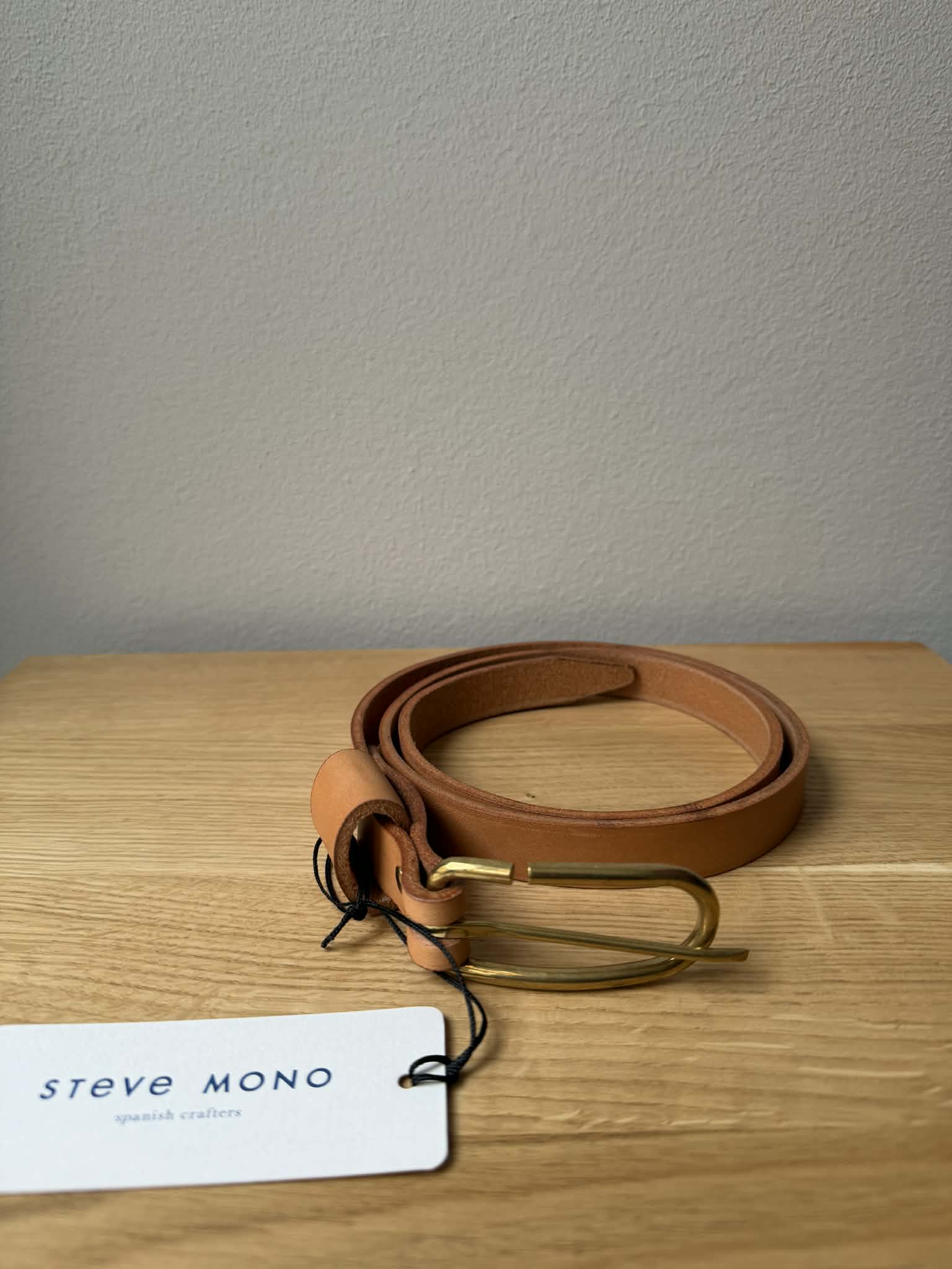 Leather Belt 01 - Natural
