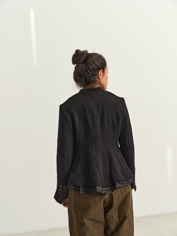 RICORRROBE - RORY JACKET - BLACK WOOL