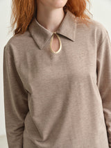 SIGNE - ALICE POLO - BEIGE MELANGE