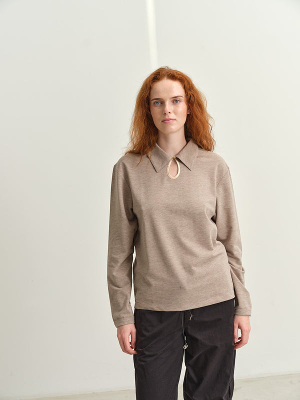 SIGNE - ALICE POLO - BEIGE MELANGE