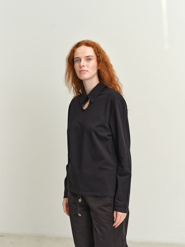 SIGNE - ALICE POLO - BLACK