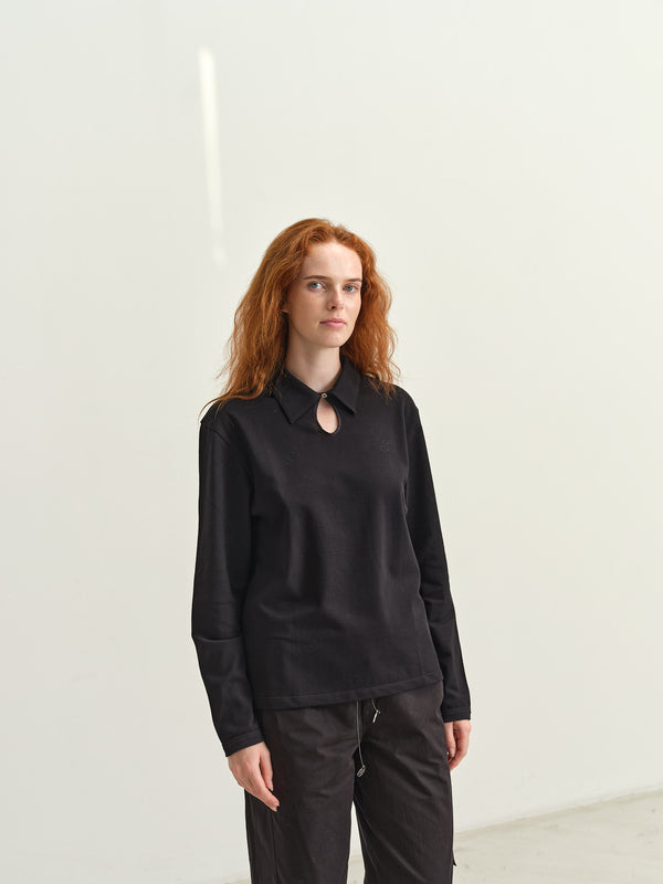 SIGNE - ALICE POLO - BLACK