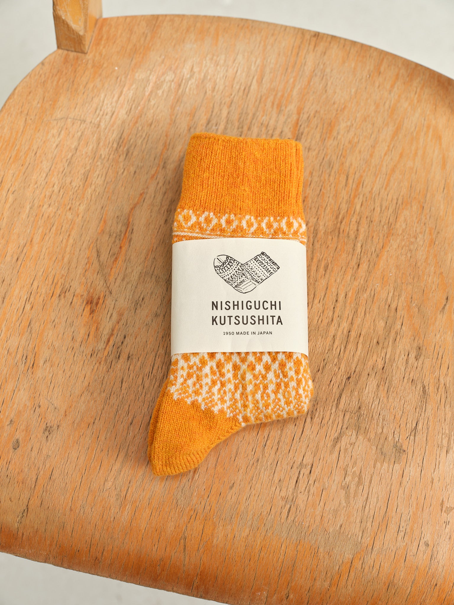 NISHIGUCHI KUTSUSHITA - Wool Jaquard Socks