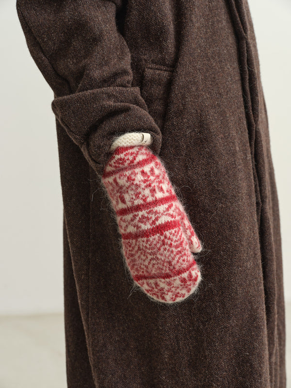 O.A. DEVOLD - UNISEX MITTENS - RED
