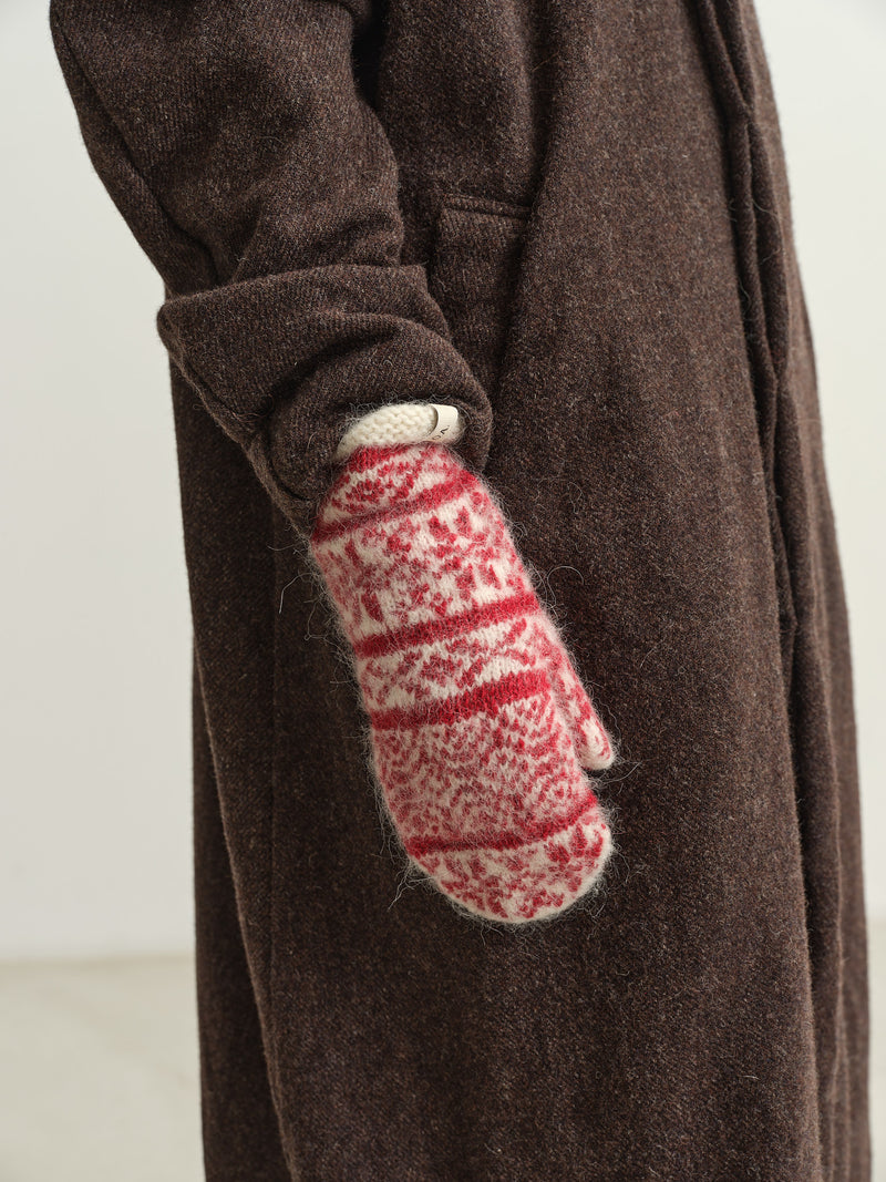 O.A. DEVOLD - UNISEX MITTENS - RED