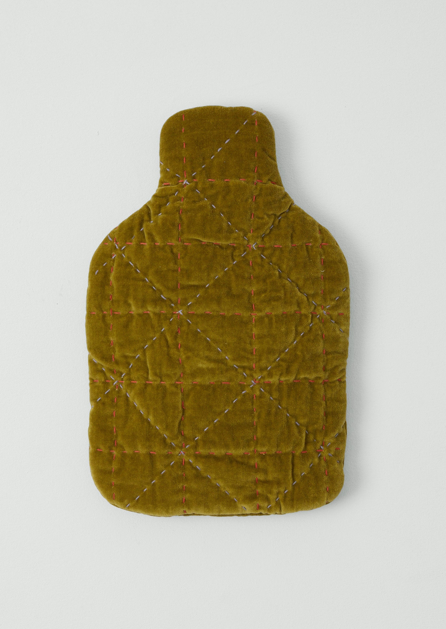 TOAST - QUILTED VELVET HOT WATER BOTTLE COVER - POMELO