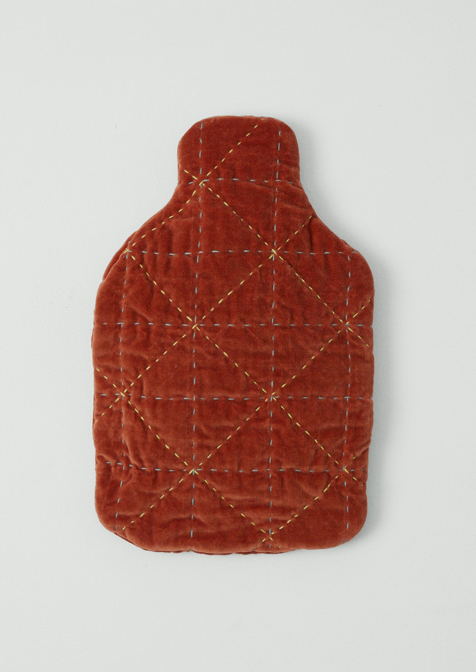 TOAST - QUILTED VELVET HOT WATER BOTTLE COVER - CORALITE