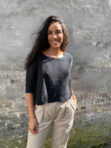 RICORRROBE - NGT TOP - BLACK
