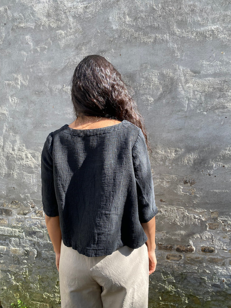 RICORRROBE - NGT TOP - BLACK