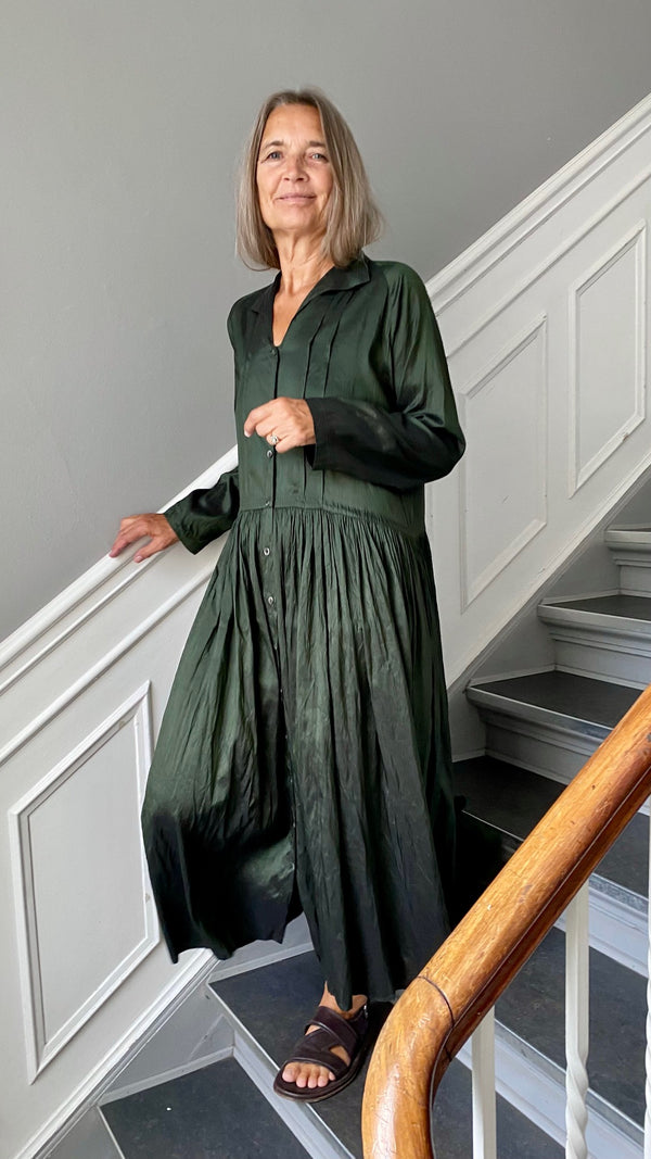CHRISTIAN PEAU - SILK DRESS - KALE