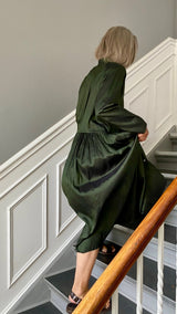 CHRISTIAN PEAU - SILK DRESS - KALE