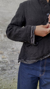 RICORRROBE - RORY JACKET - BLACK WOOL