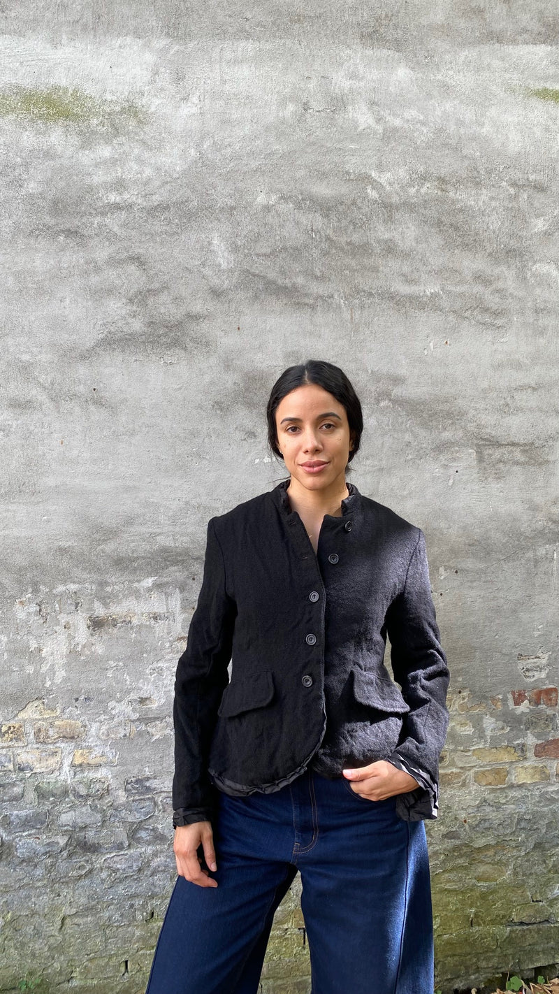 RICORRROBE - RORY JACKET - BLACK WOOL