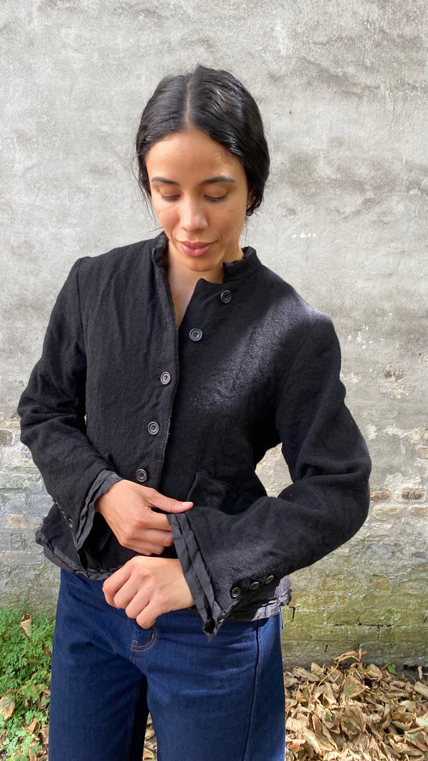 RICORRROBE - RORY JACKET - BLACK WOOL