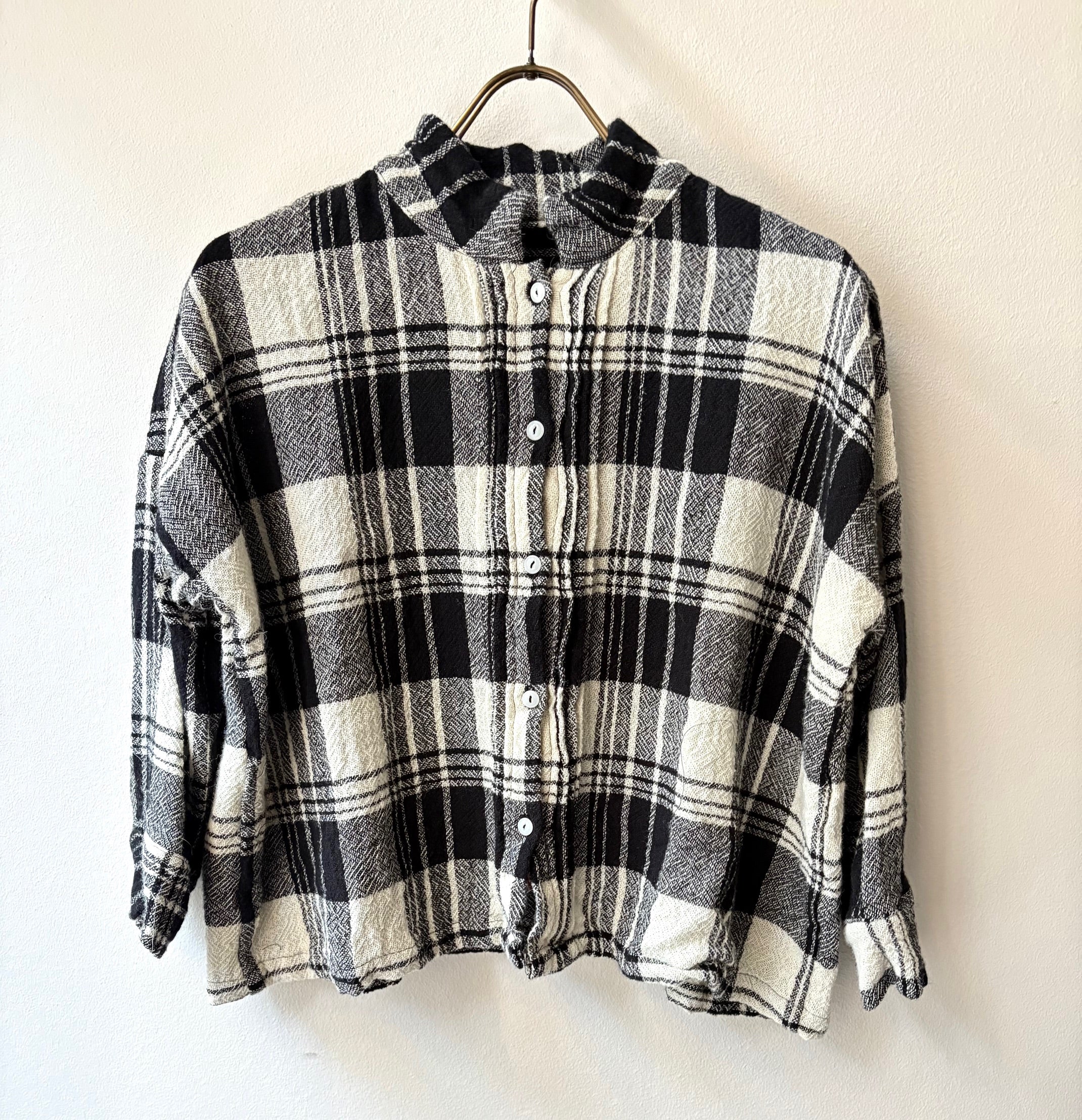 Square Top - Check Wool