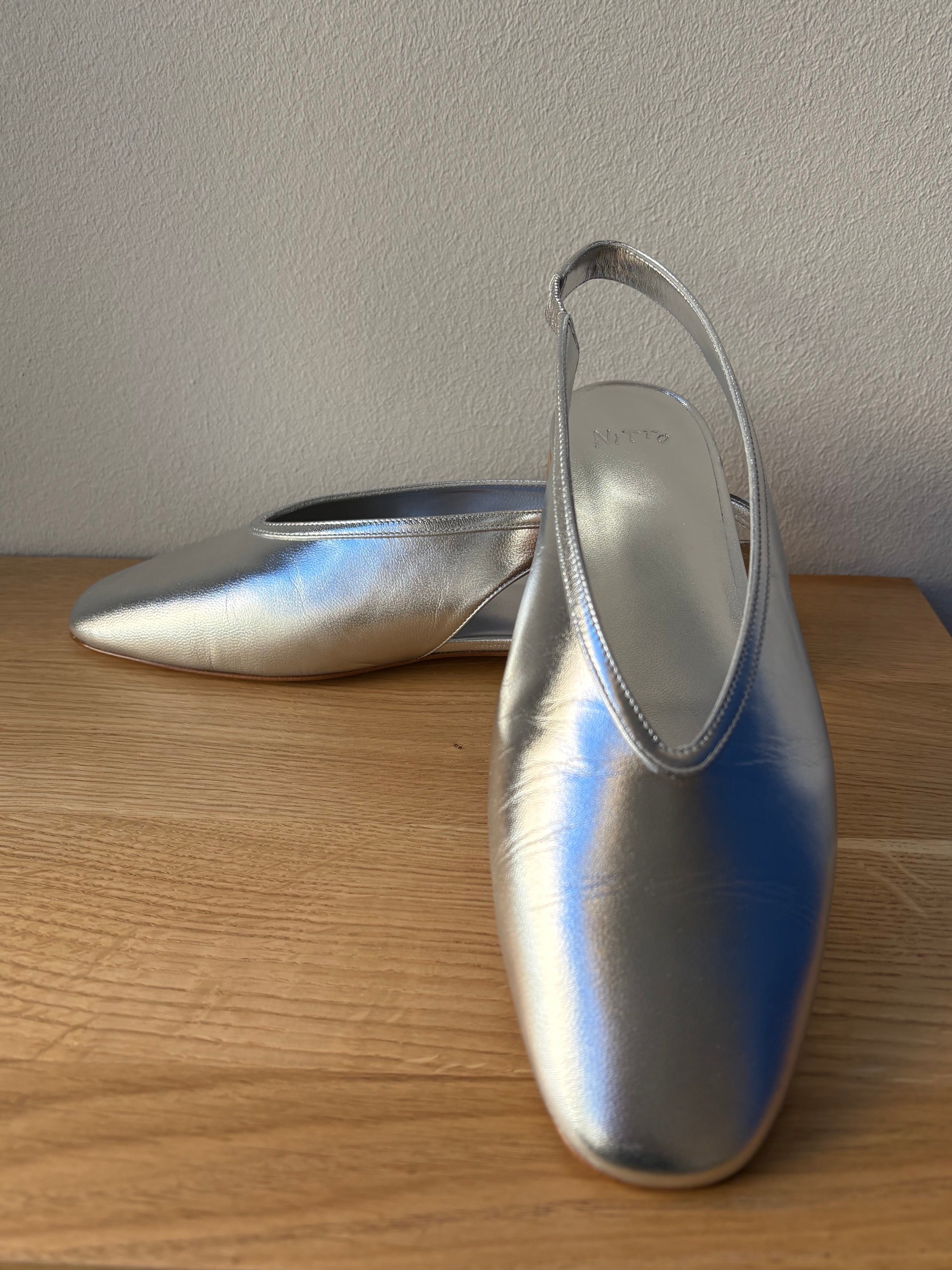 Balla Slingback Shoes - Silver