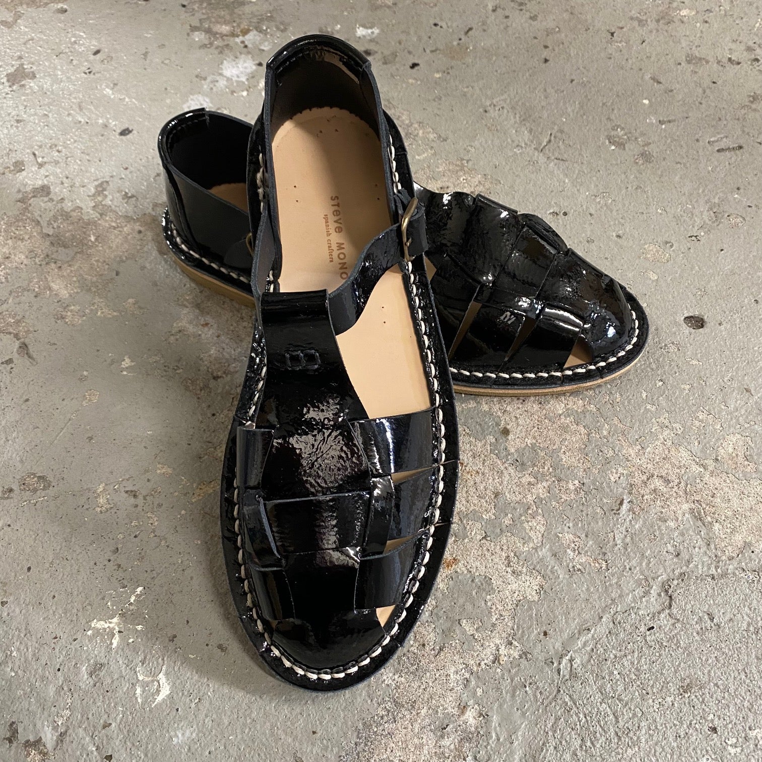 Steve Mono Artisanal Sandals 10/01 - Black NapLak