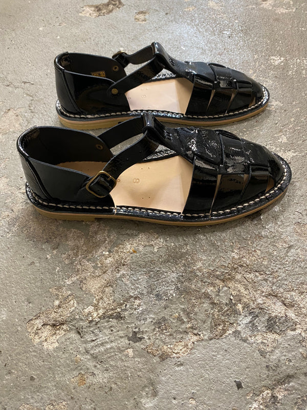 Steve Mono Artisanal Sandals 10/01 - Black NapLak