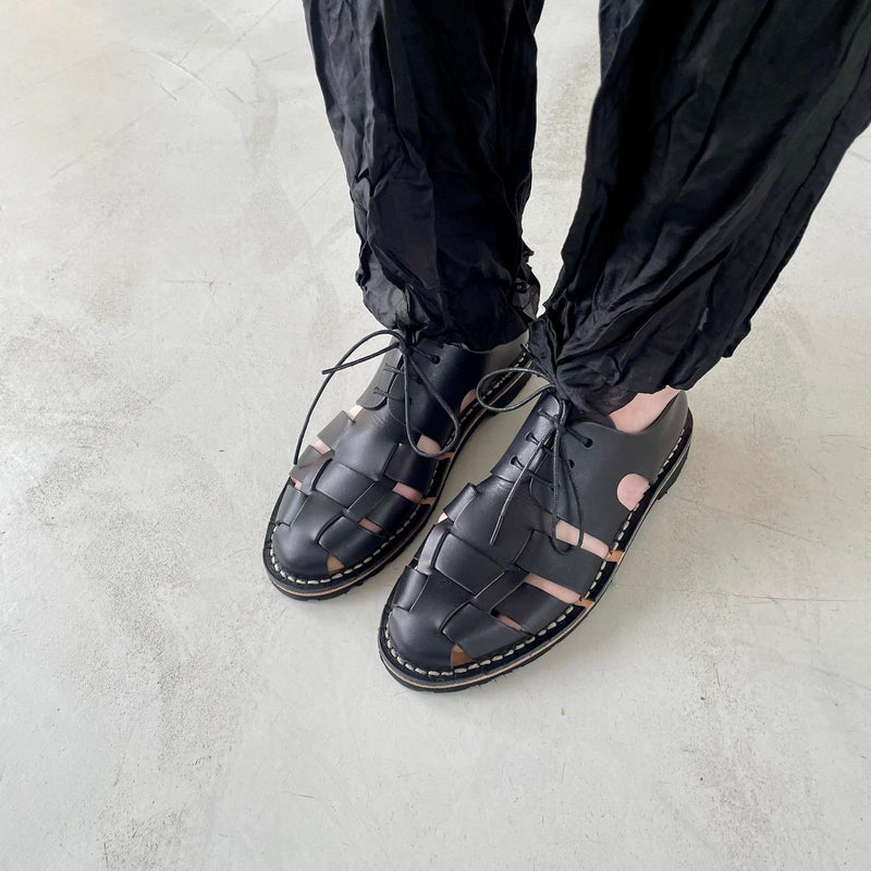 STEVE MONO - 10/05 Artisanal shoes - Black