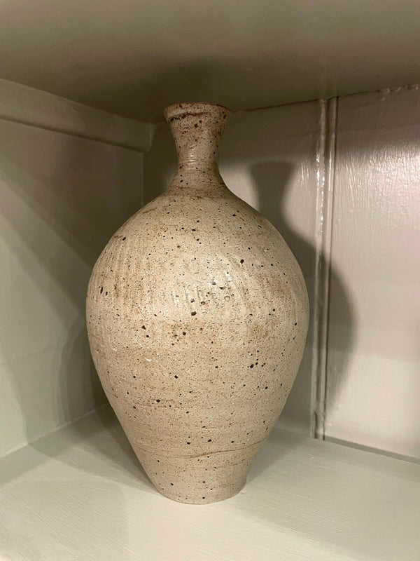 BLACKSMITH CERAMICS - BEIGE BOTTLE VASE