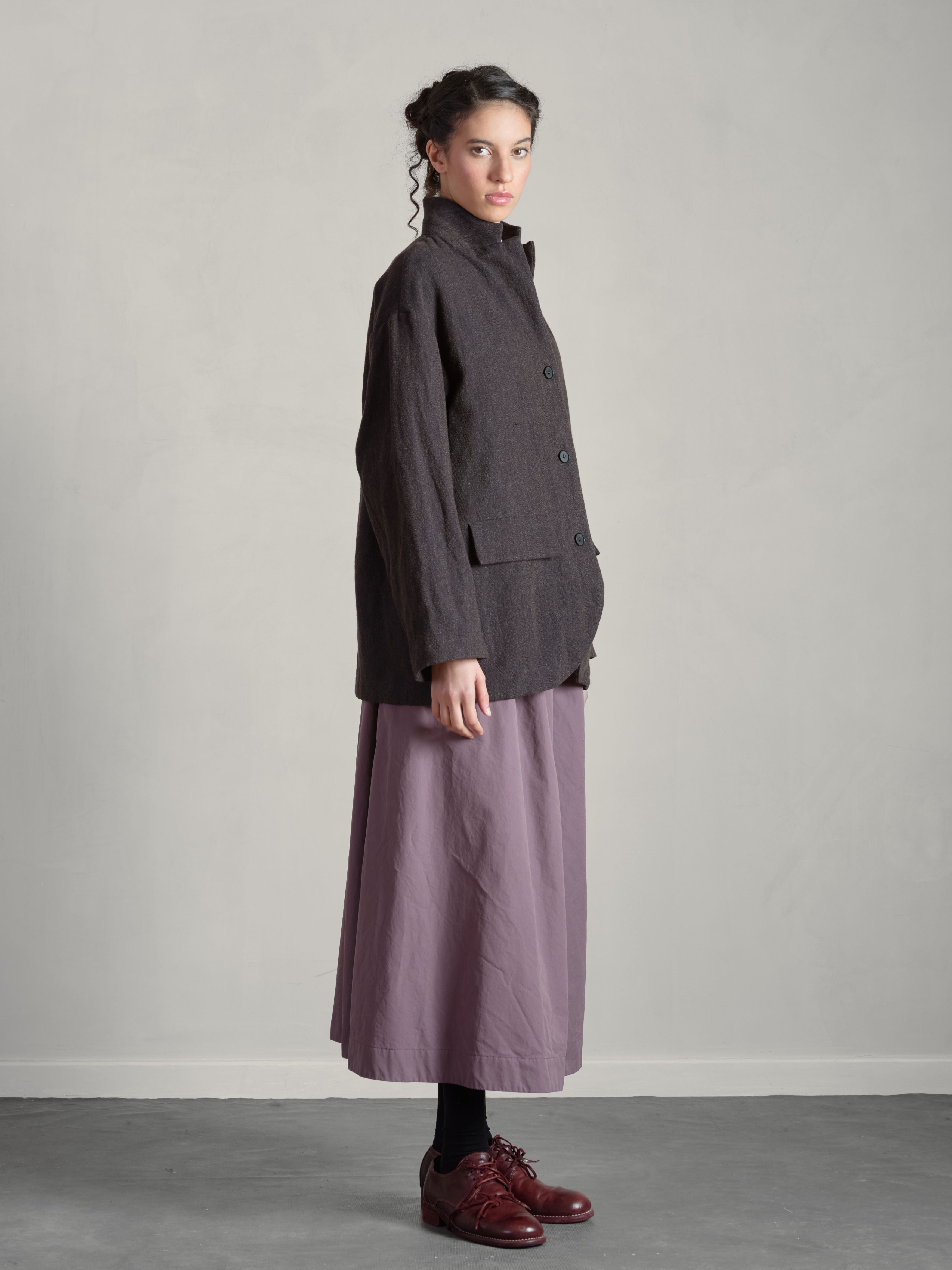 Bella Jacket - Brown Navy