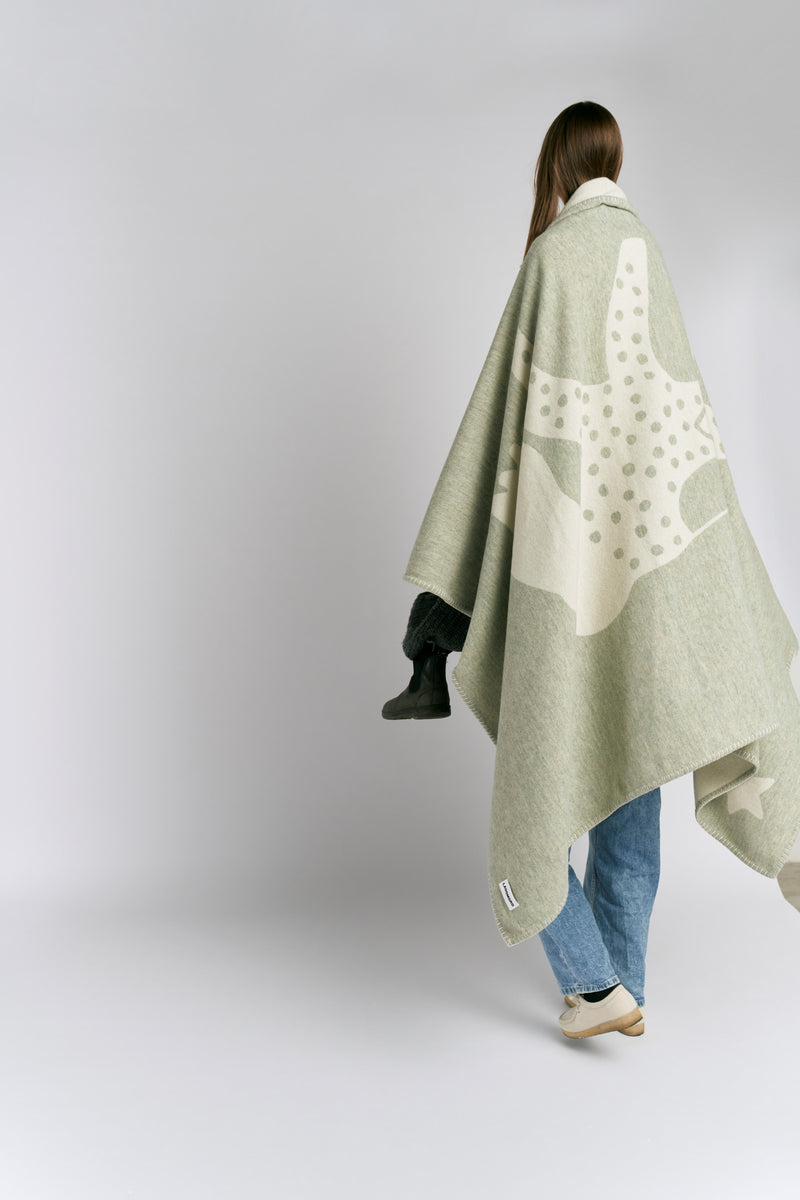 Lagomoro blanket in wool jacquard