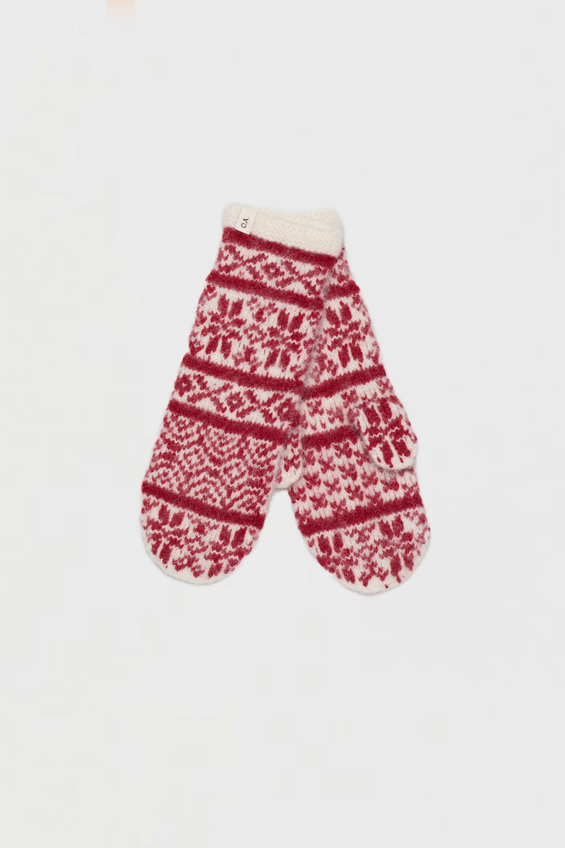 O.A. DEVOLD - UNISEX MITTENS - RED