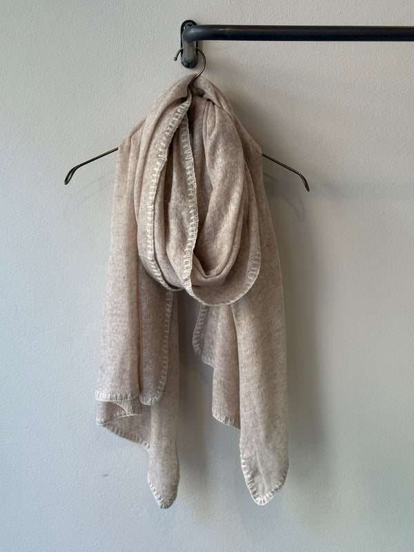 MOULETA - CASHMERE SCARF - OATMEAL