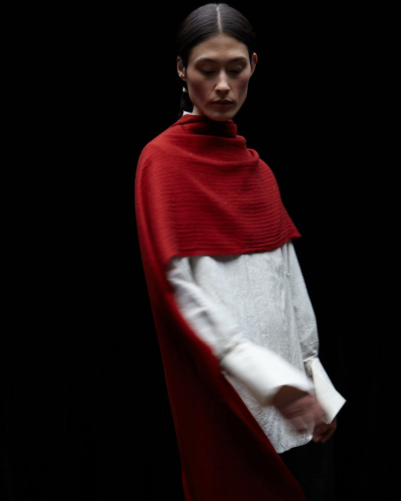 Norlha - Prince Herringbone Scarf - King Red
