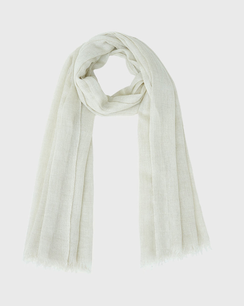 Prince Light Scarf - Natural White