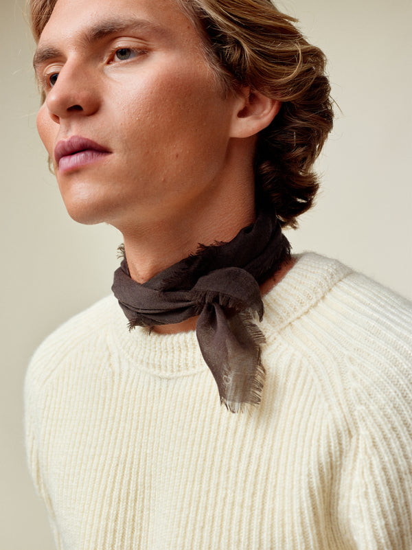 O.A. DEVOLD - NECK SCARF - BROWN