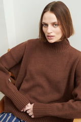 SCHULZ BY CROWD - BONNIE HIGH-NECK SWEATER