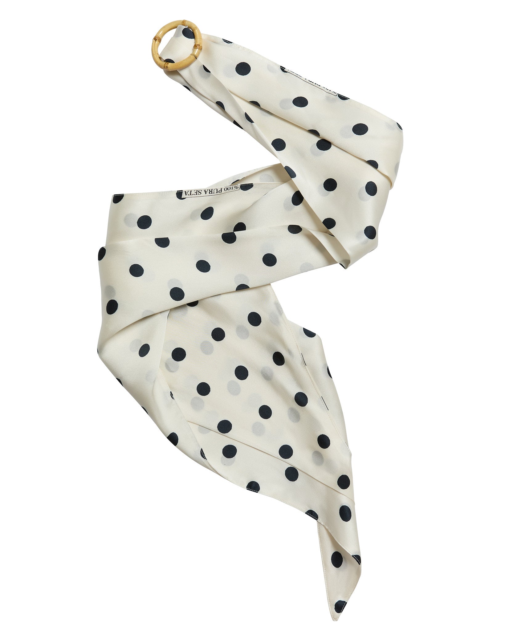 Polka-dot Satin Belt