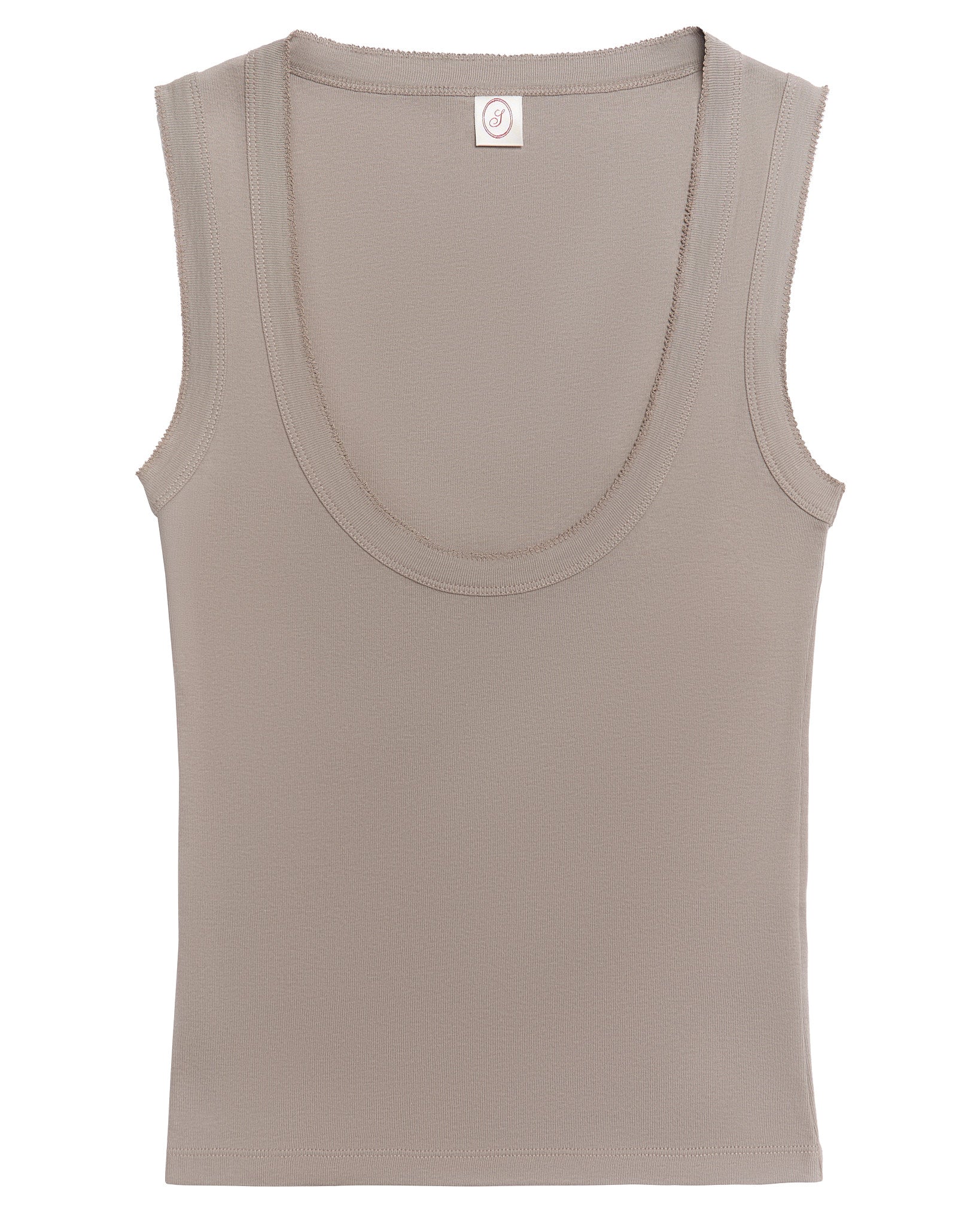 June Scoop Neck  - Taupe