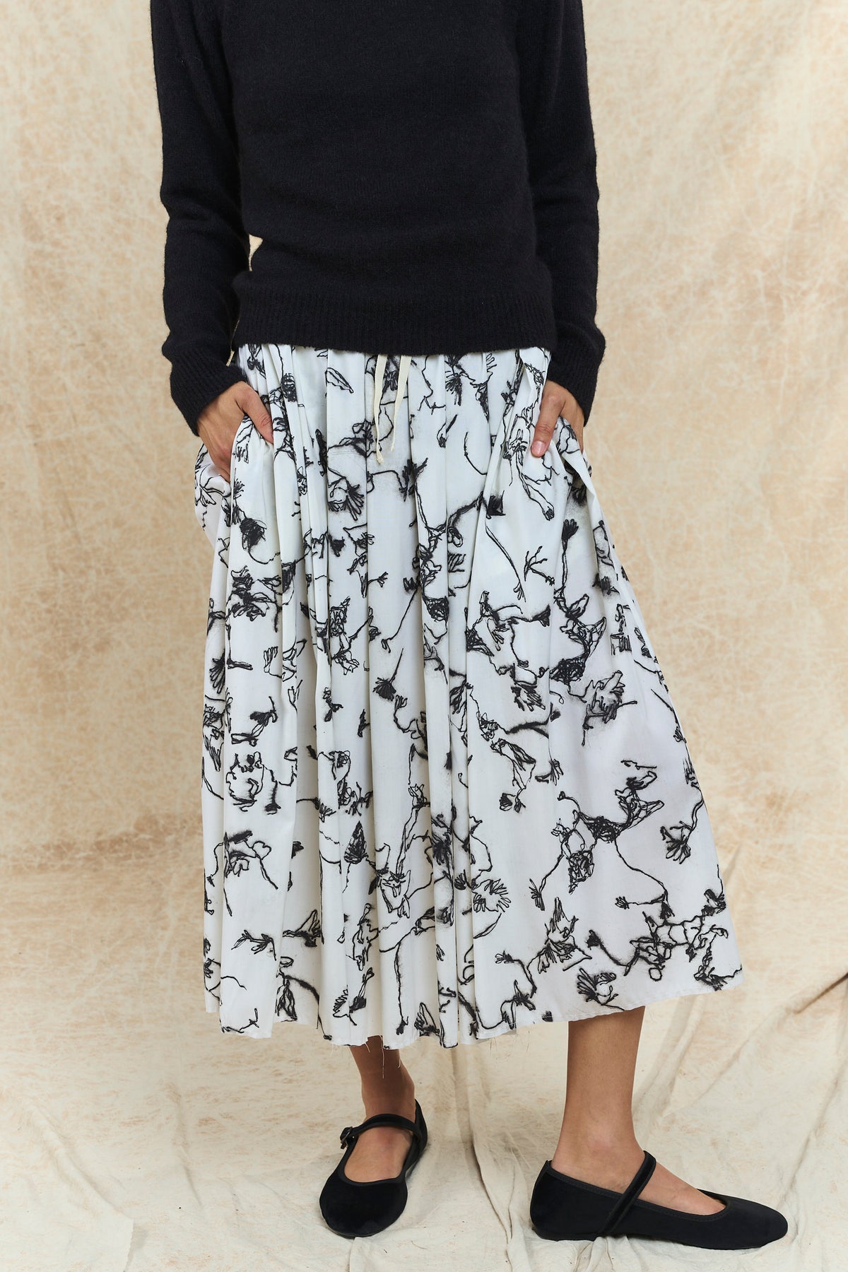 Gelsa Skirt - Printed Light Wool