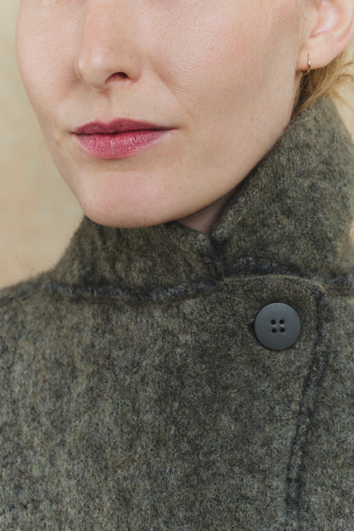 Bob's Coat - Double Breasted Jacket - 5182 - Lichen