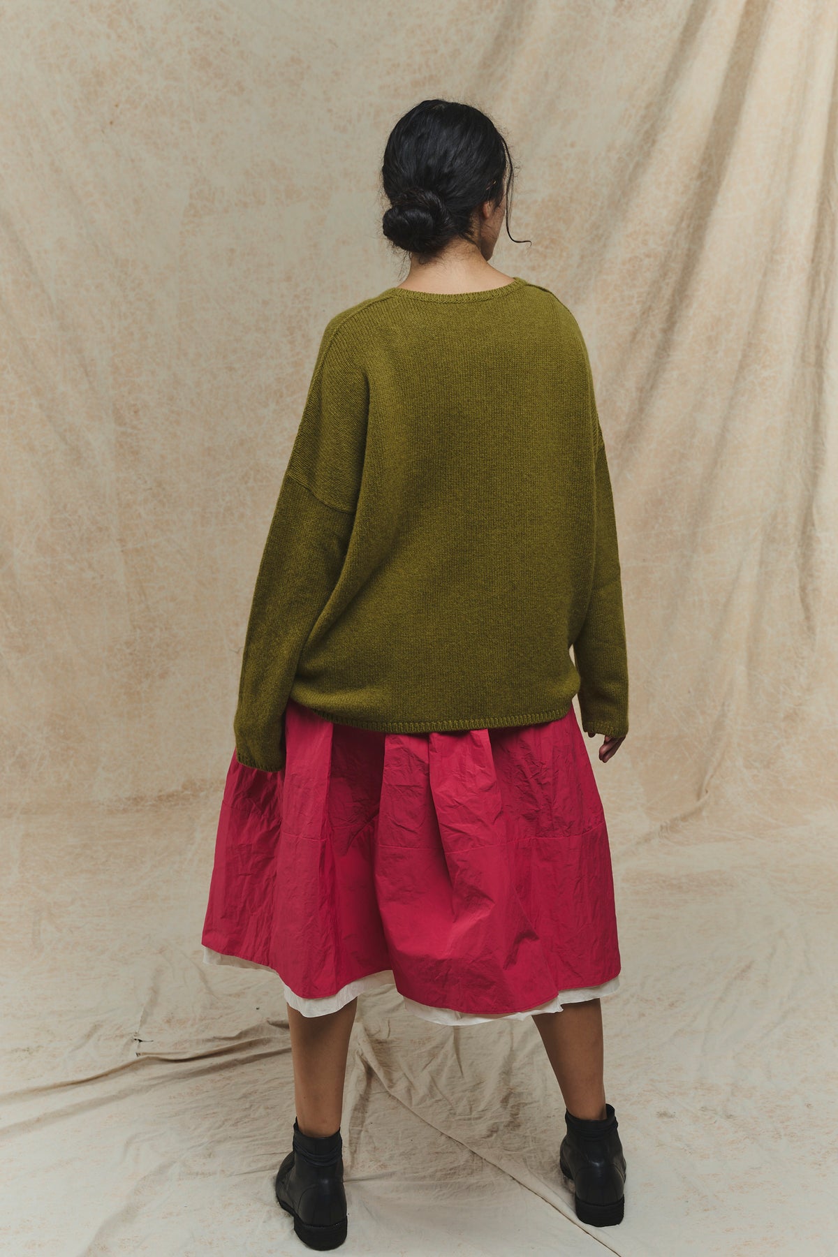 Cashmere Alpaca Sweater - P1890/TS998 - Olive