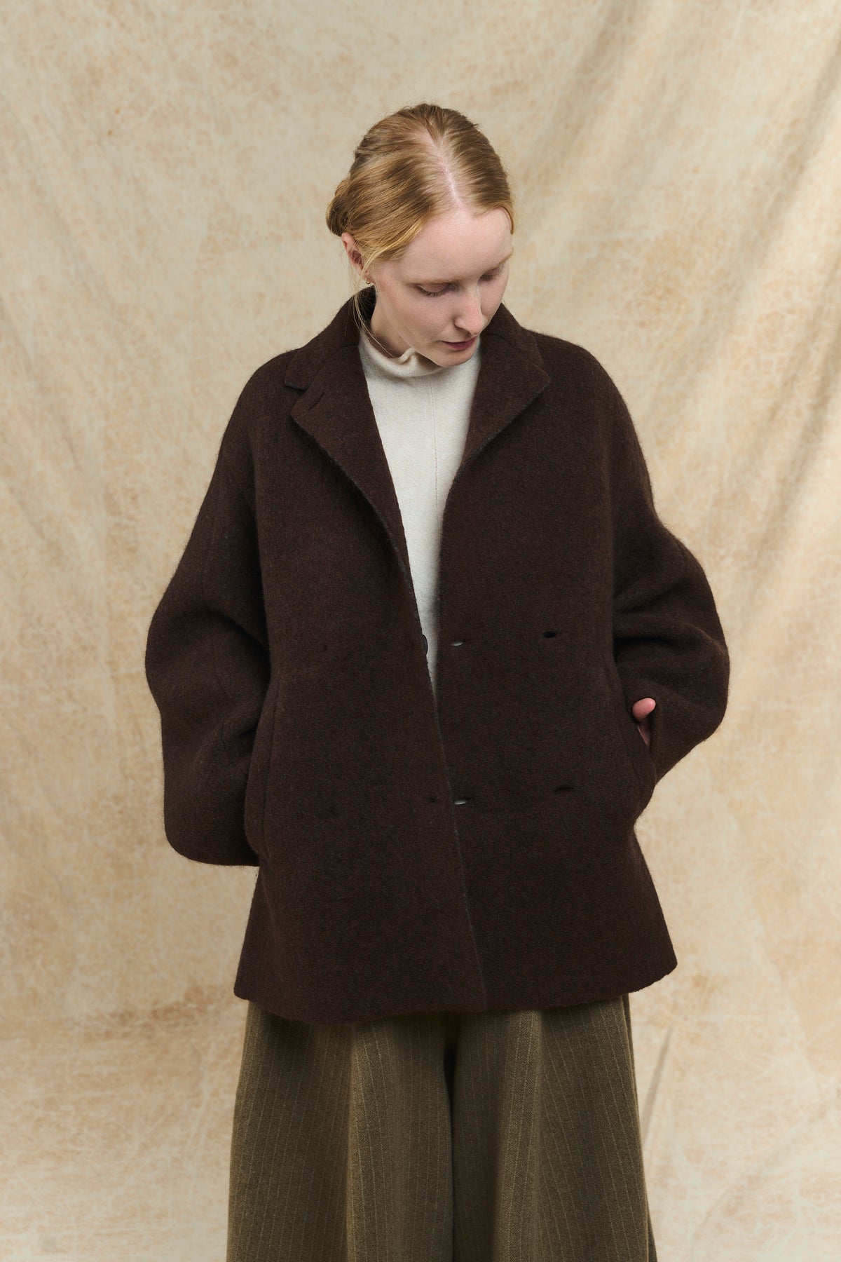 Bob's Coat - Double Breasted Jacket - 5182 - Chestnut