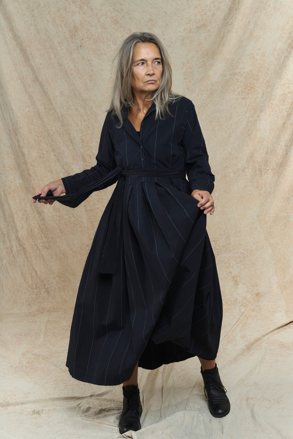 Mina Dress - Navy