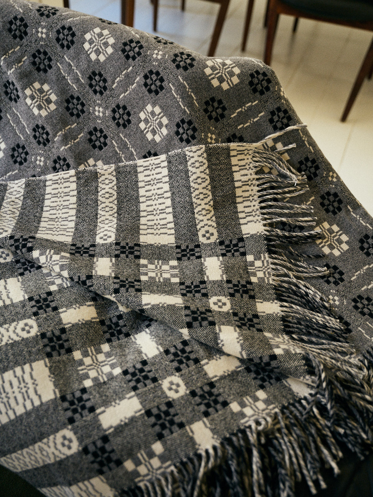 Penmachno Blanket - Clerical Grey