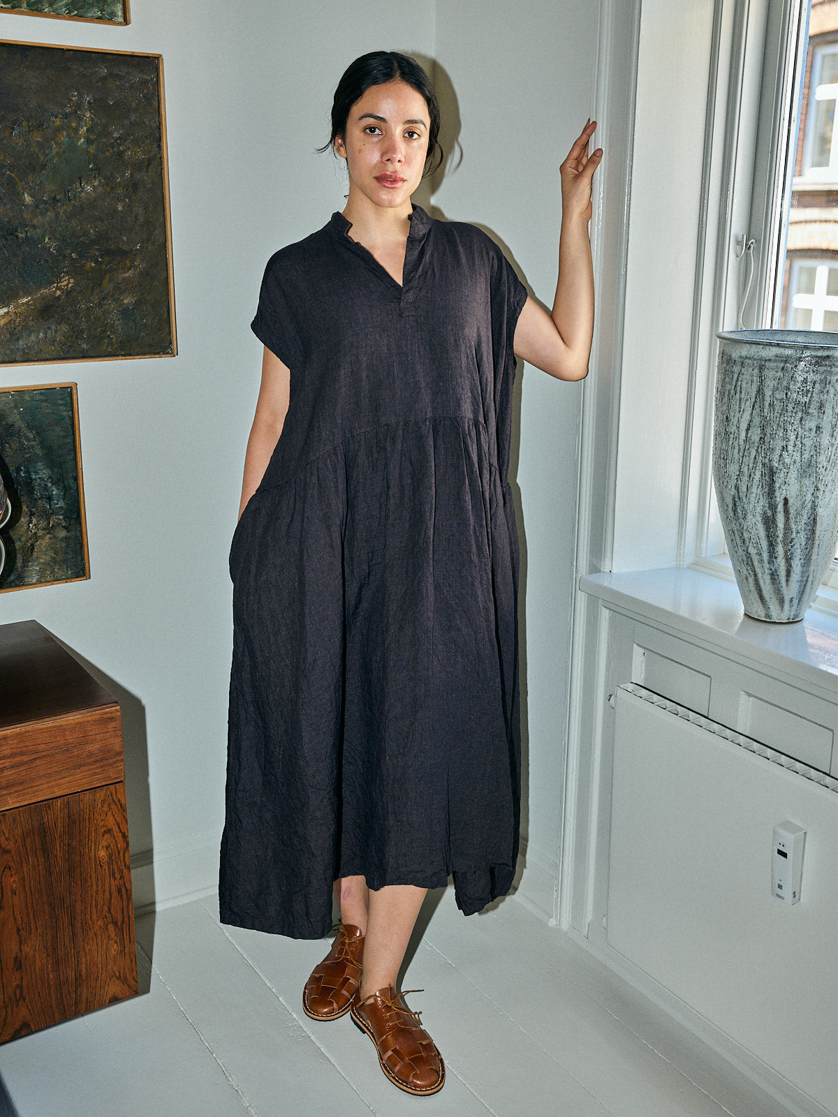 Dress Lilac - Black