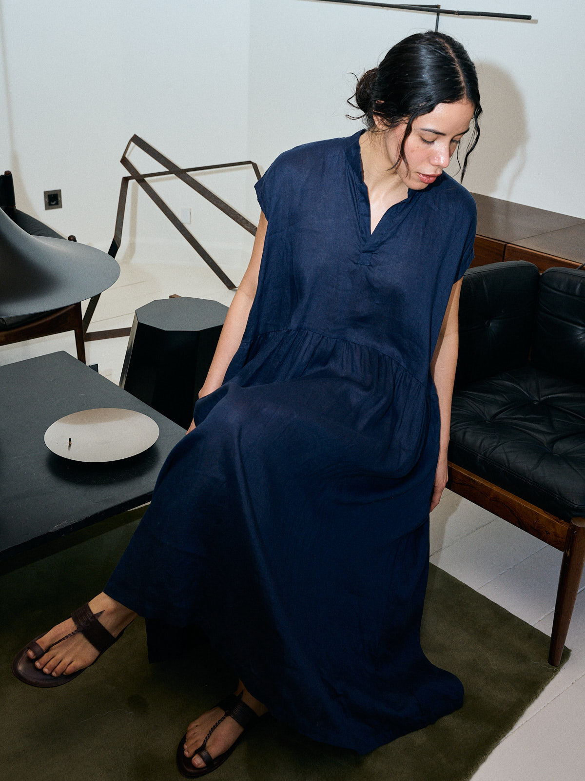 Dress Lilac - Dark Blue