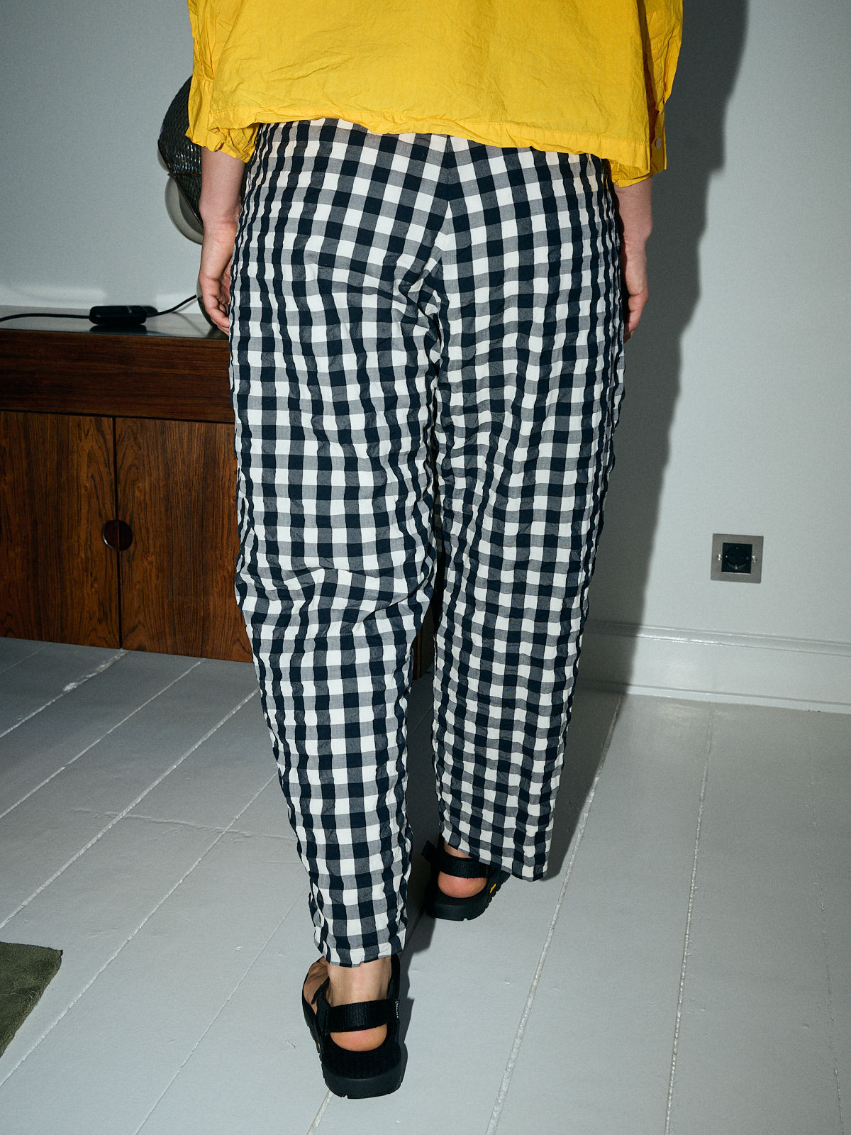 Cozy Trousers - Gingham Check Cotton