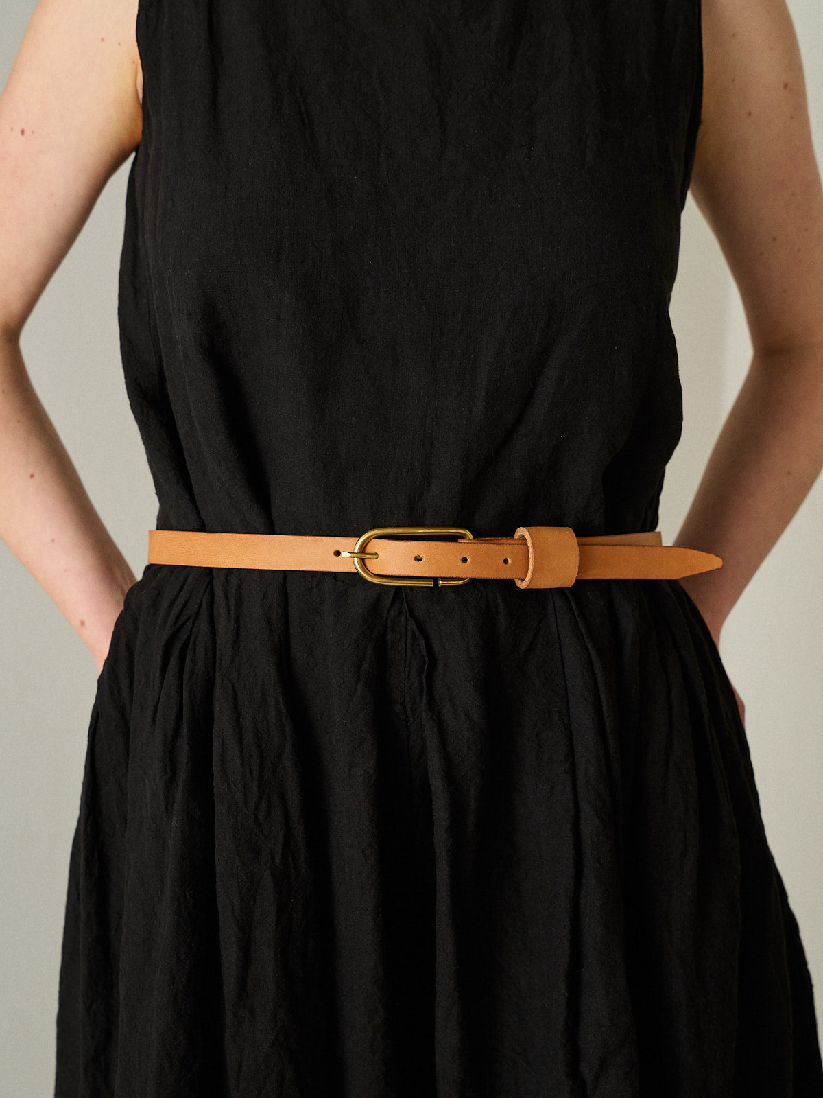 Leather Belt 01 - Natural