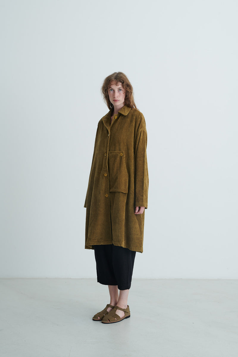 RUNAWAY BICYCLE - Larry Olive Corduroy Coat