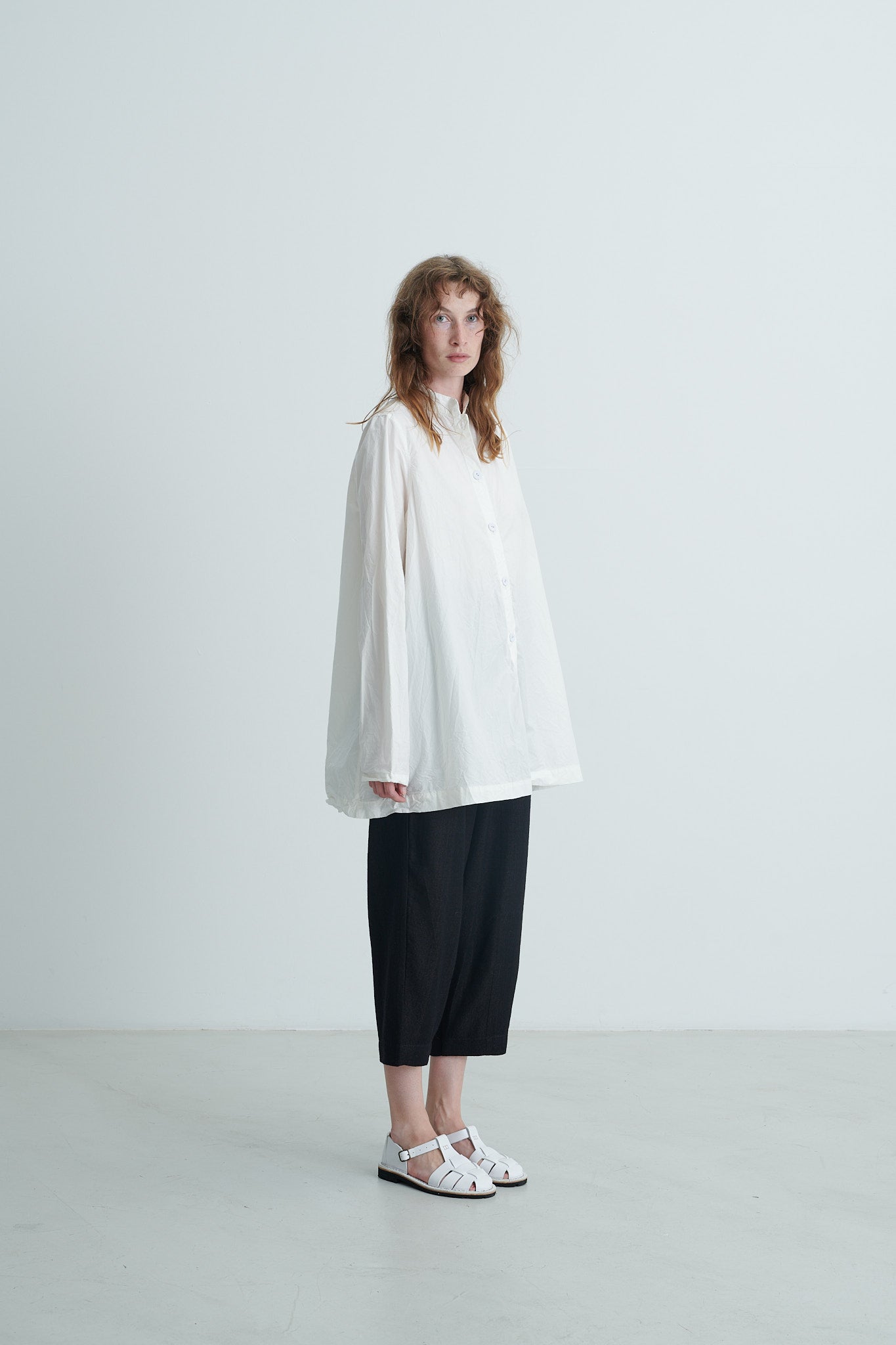 RICORRROBE - dt crispy white cotton shirt